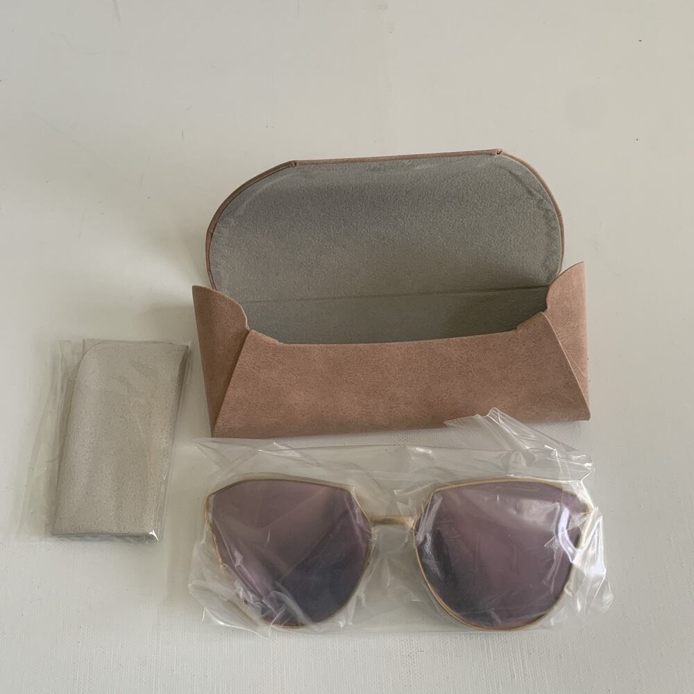 MOLSTA Helen Keller Series Pink Polarized Mirrored Sunglasses New